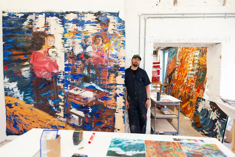 Thumbnail image for press titled At Hauser & Wirth Somerset, Angel Otero infuses paintings with a dreamy magical realism