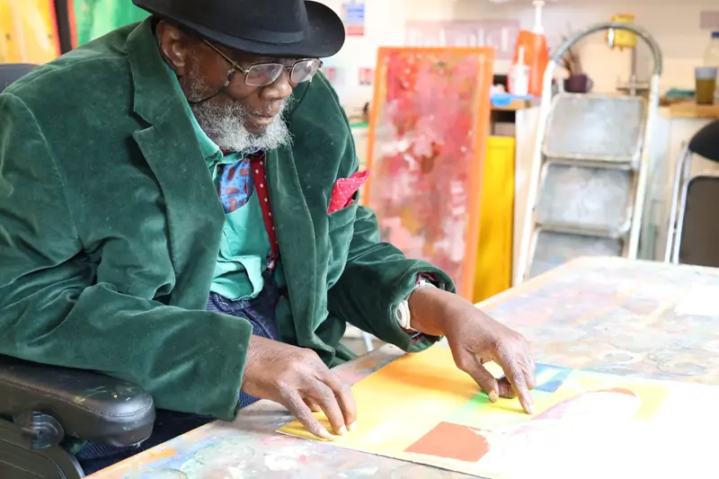 Thumbnail image for press titled Nowness on Frank Bowling 