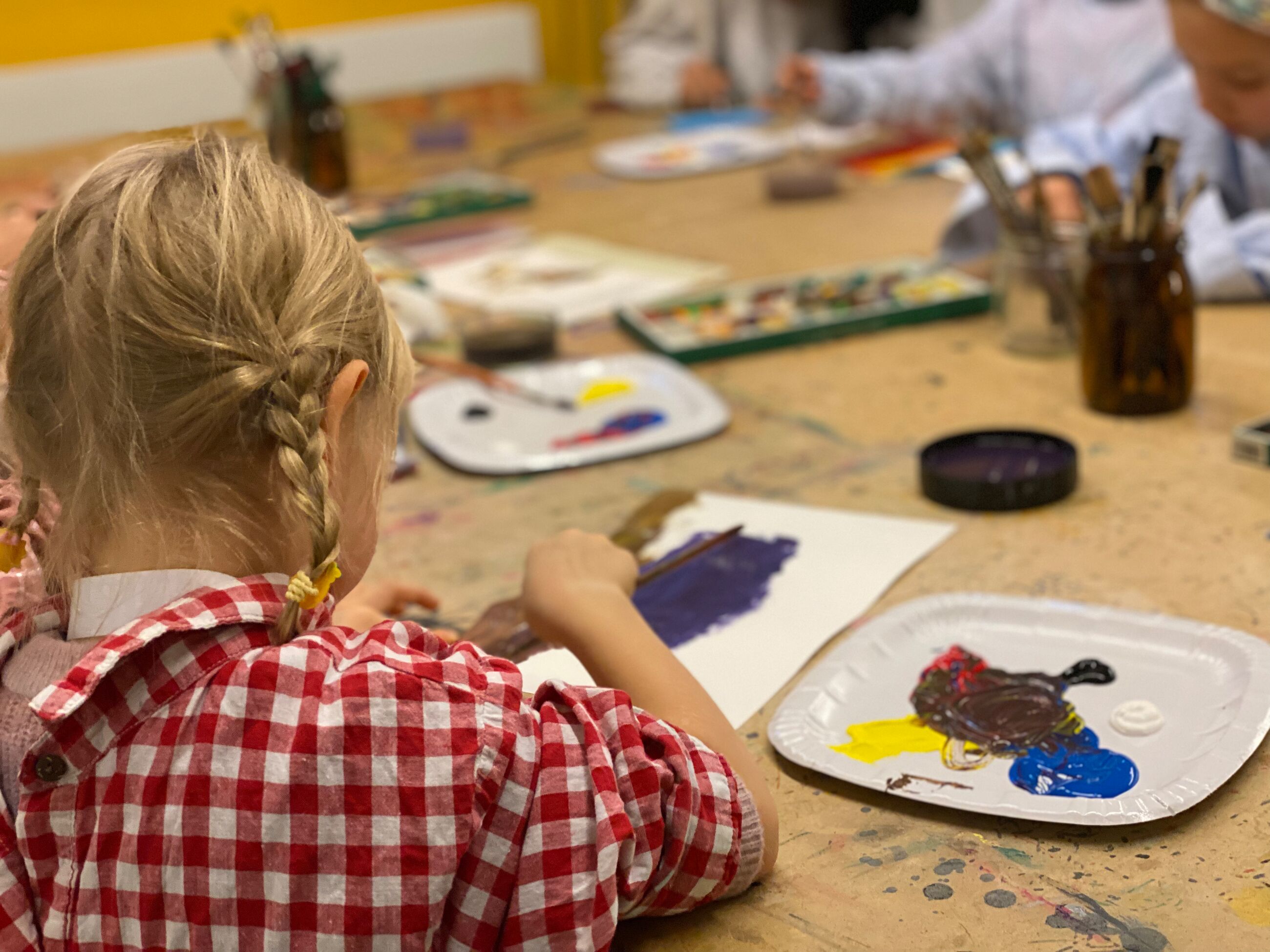 Hero image for event titled Children’s Workshop: Colors, shapes, and daydreams in the exhibition ‘Mary Heilmann. Works on Paper: 1973–2019’