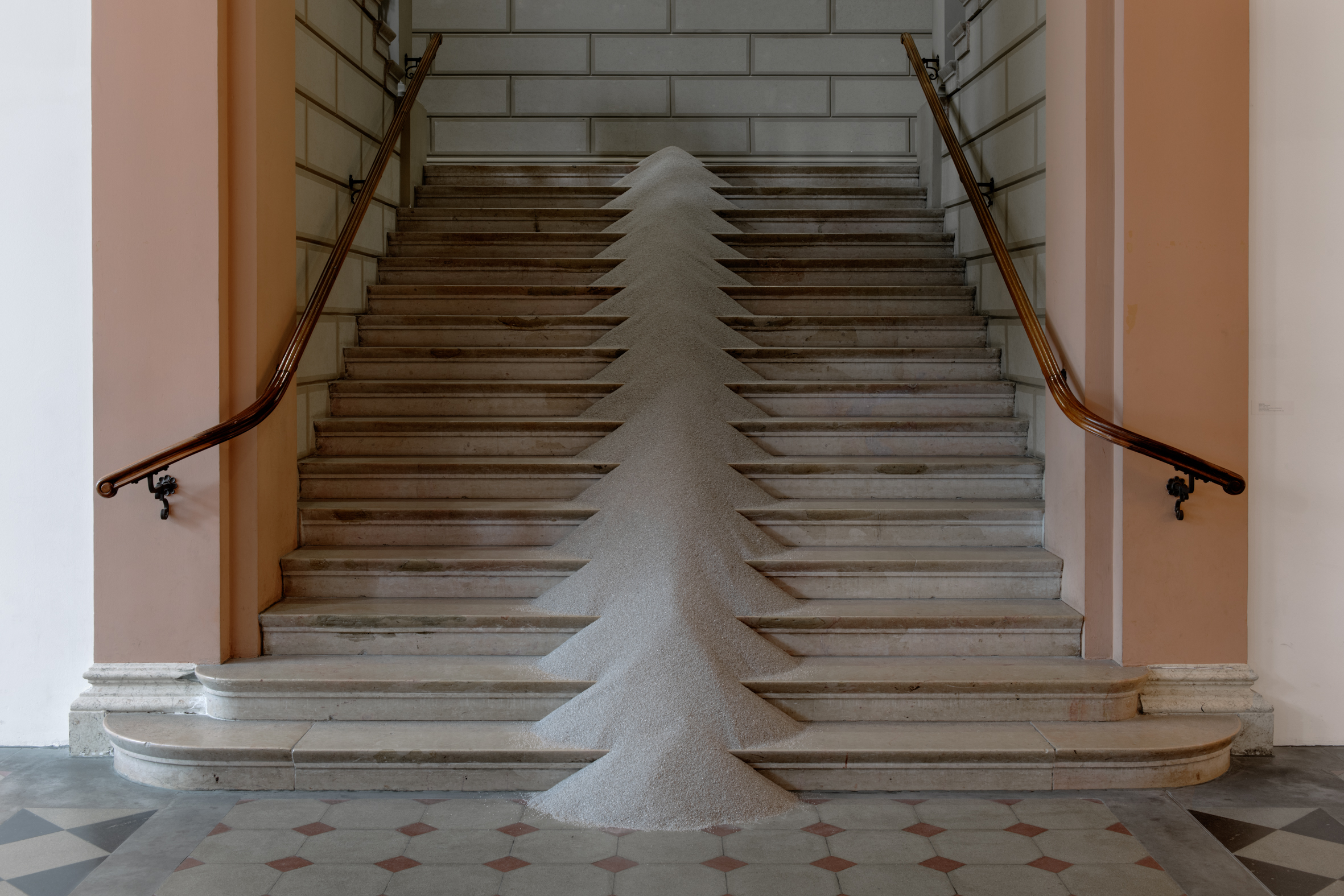 Installation view, 'Roman Signer. Spuren', Kunstmuseum St. Gallen, Switzerland