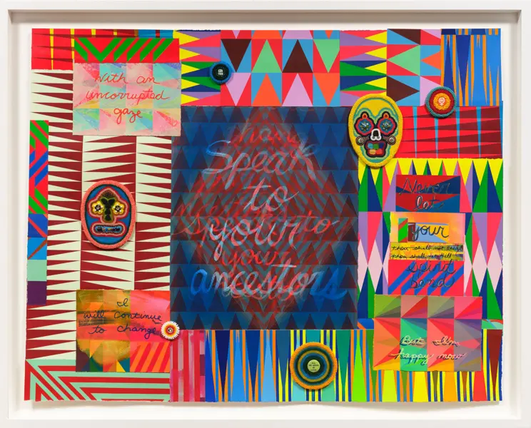 Thumbnail image for press titled  Jeffrey Gibson’s New Show Looks to the Cosmos