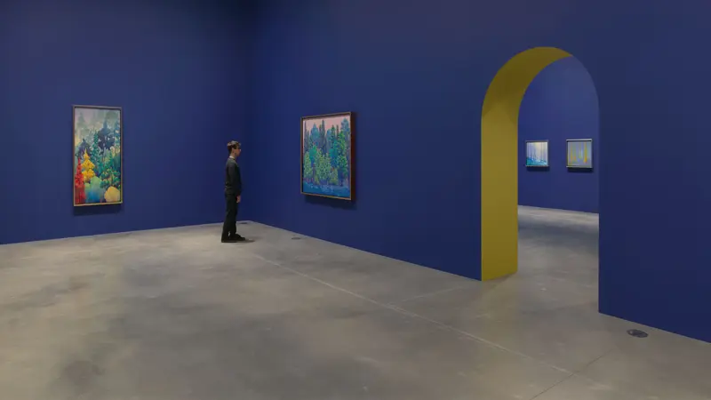 Thumbnail image for press titled At Hauser & Wirth London, Nicolas Party’s 'Clotho' Becomes a Temple to Time