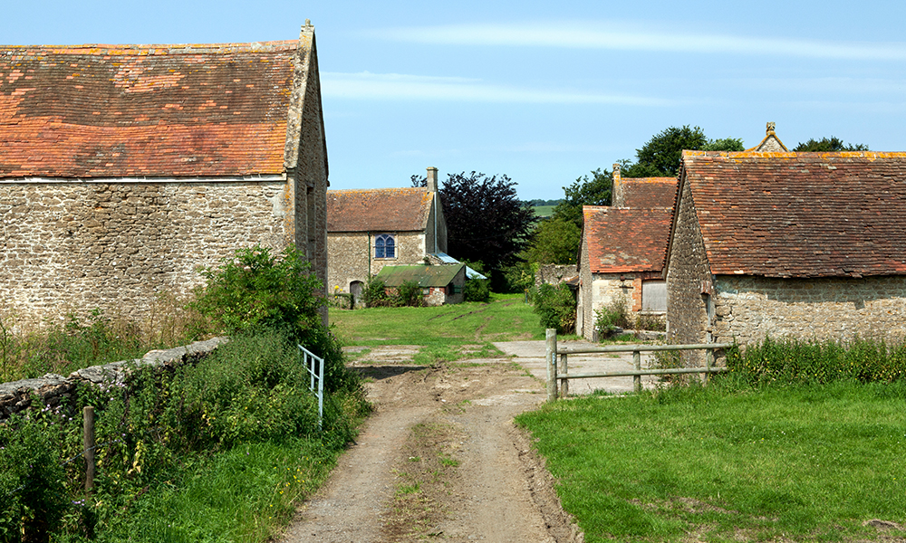 Durslade Farm, before construction