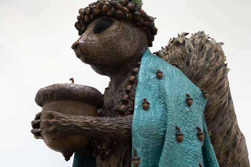 Thumbnail image for press titled In Jeffrey Gibson’s Sculptures, Child’s Play and Indigenous Truths