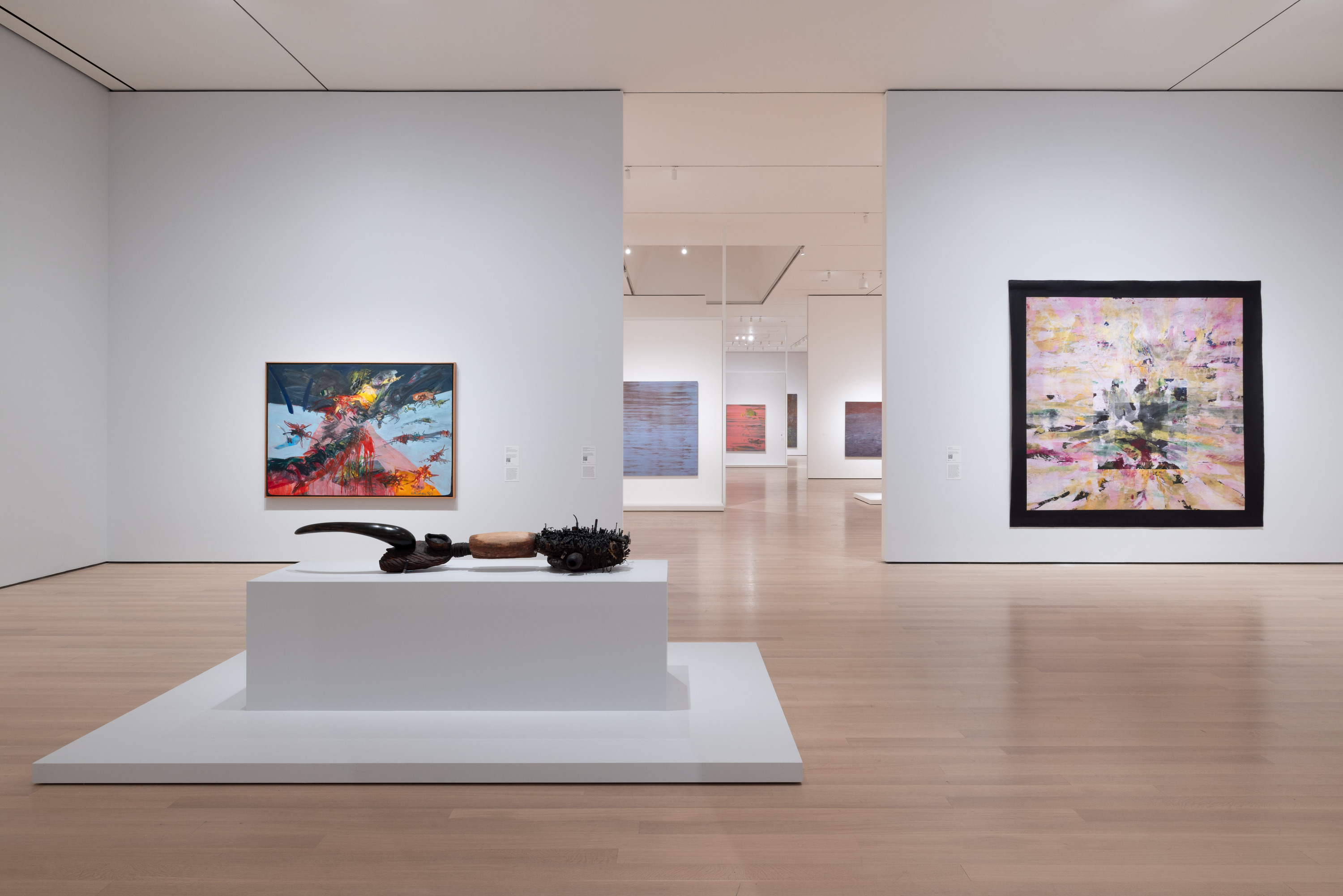 Installation view, ‘Jack Whitten: The Messenger,’ The Museum of Modern Art, New York