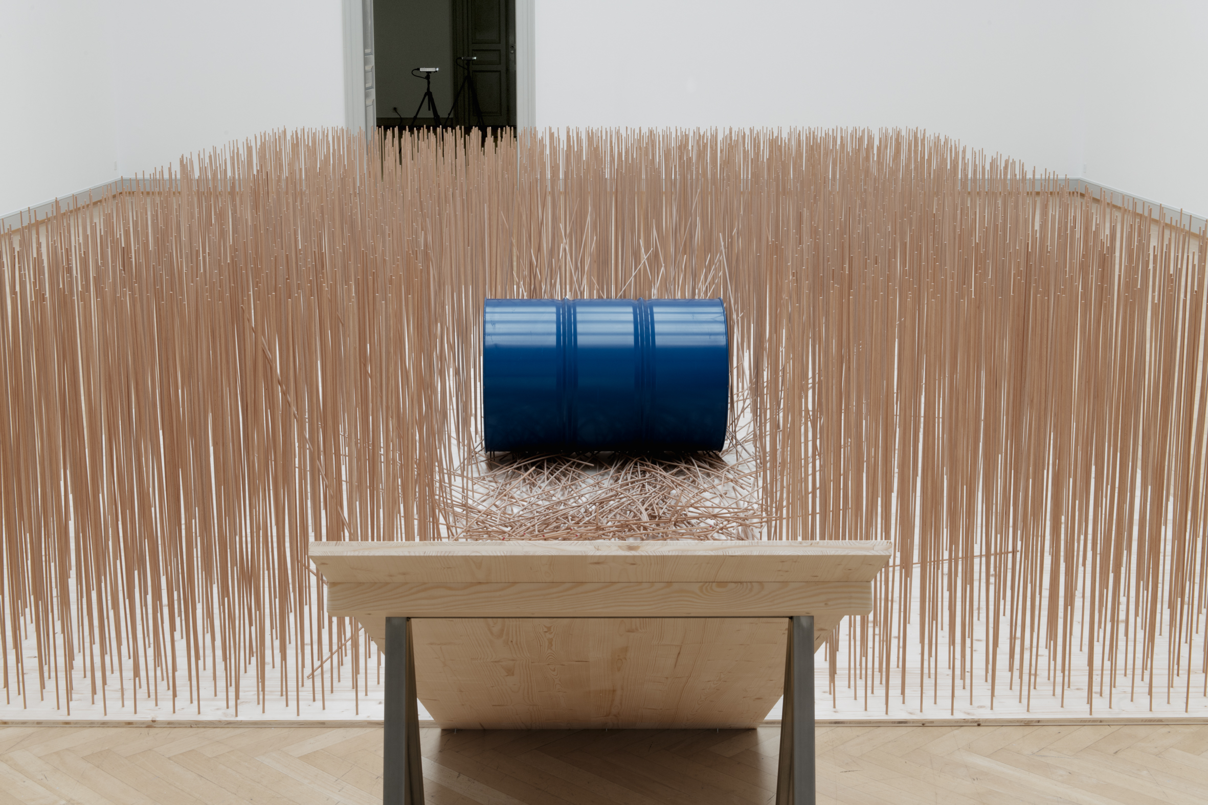 Installation view, 'Roman Signer. Spuren', Kunstmuseum St. Gallen, Switzerland