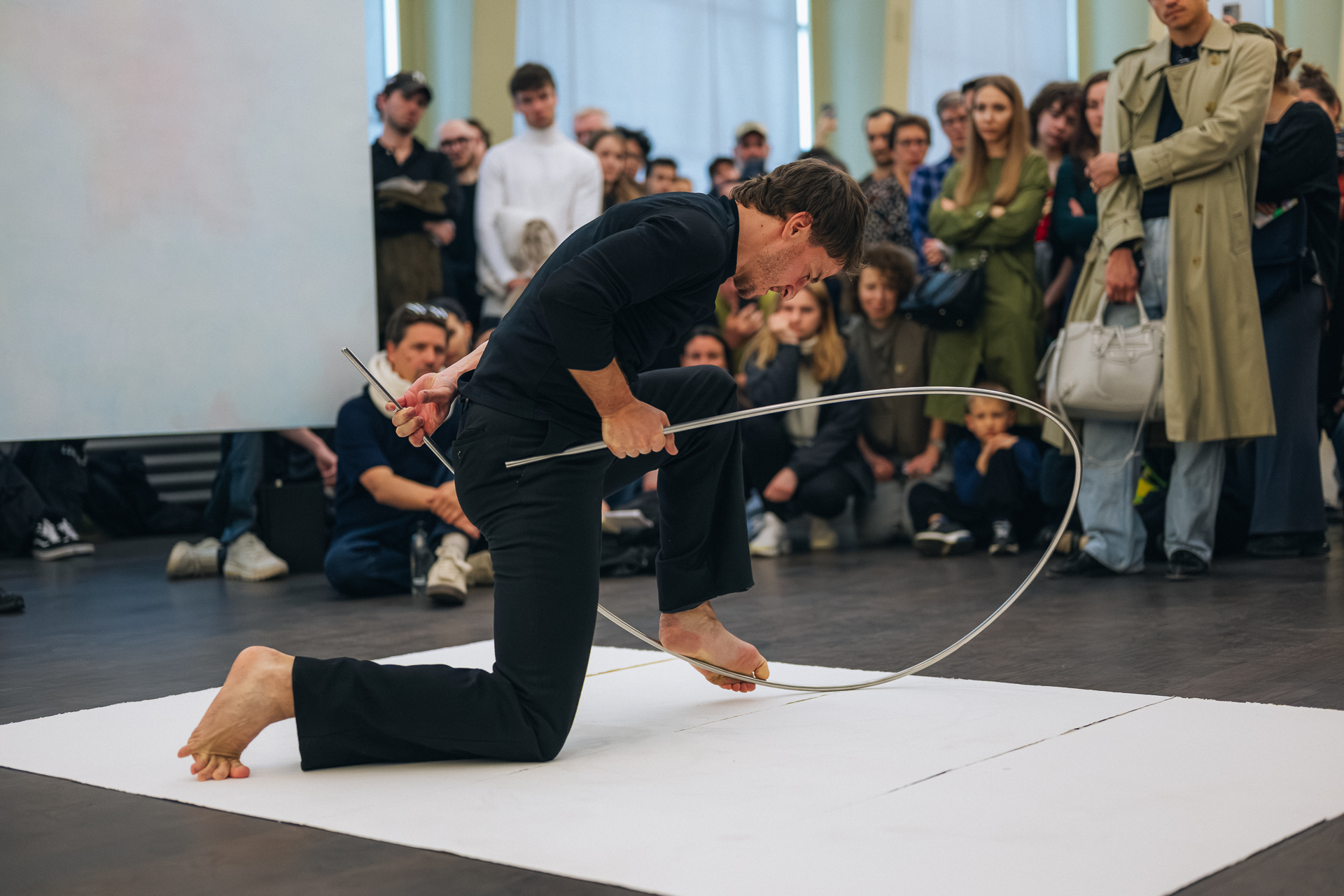 In performance: 'KOO JEONG A. KANGSE X,' by ZHdK Fine Art Students