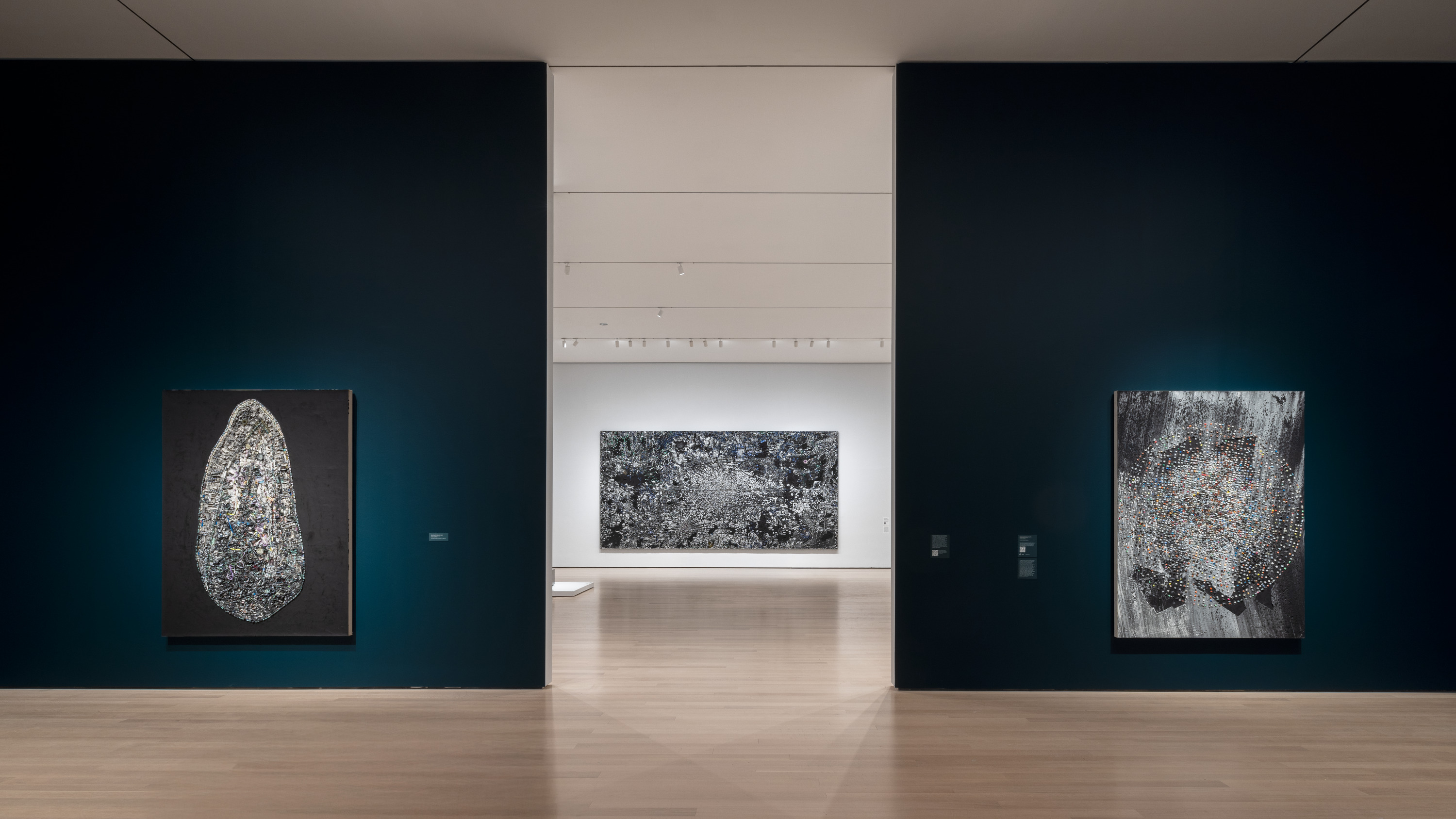 Installation view, ‘Jack Whitten: The Messenger,’ The Museum of Modern Art, New York