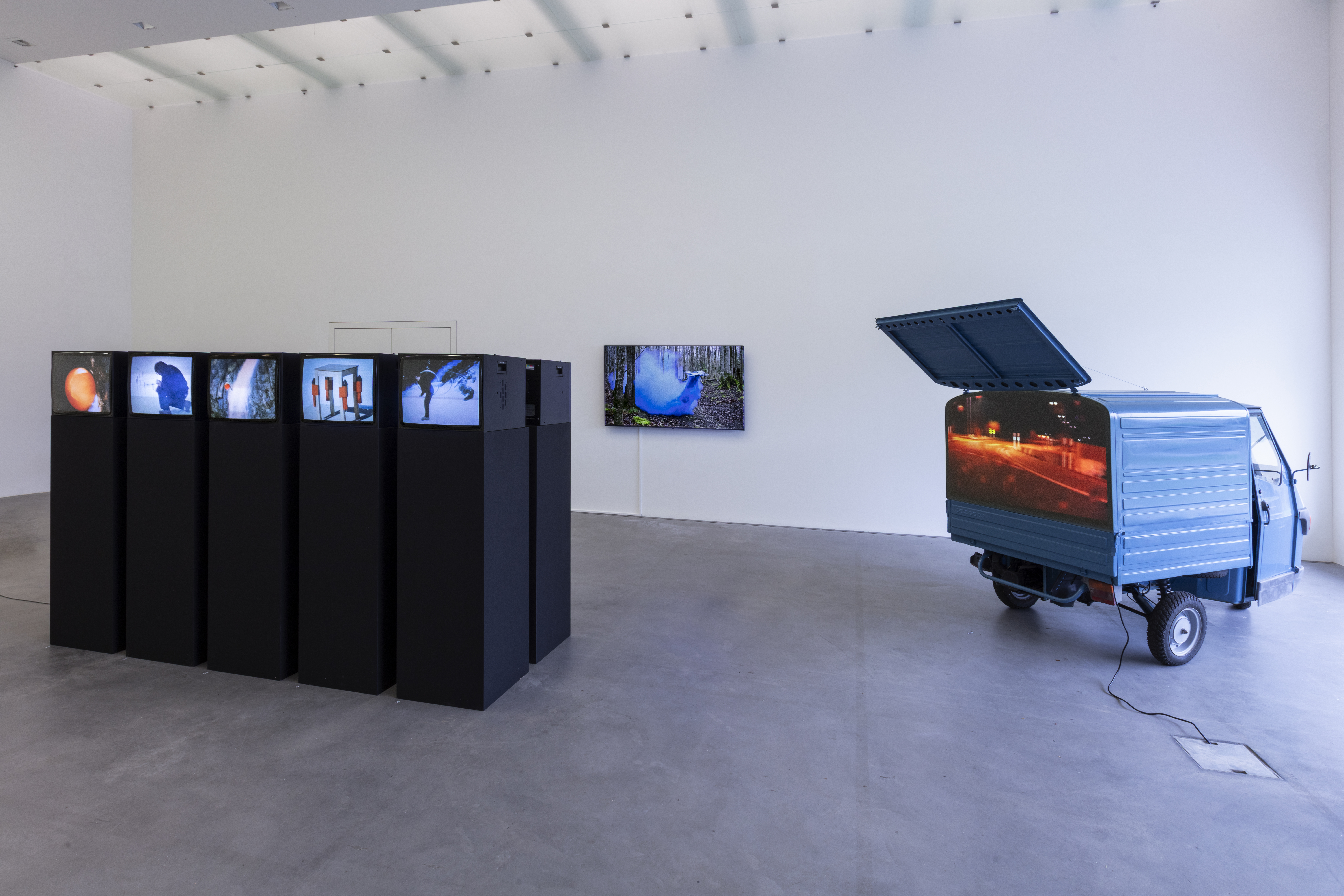 Installation view, 'Roman Signer. Films', Kunstmuseum Appenzell, Switzerland