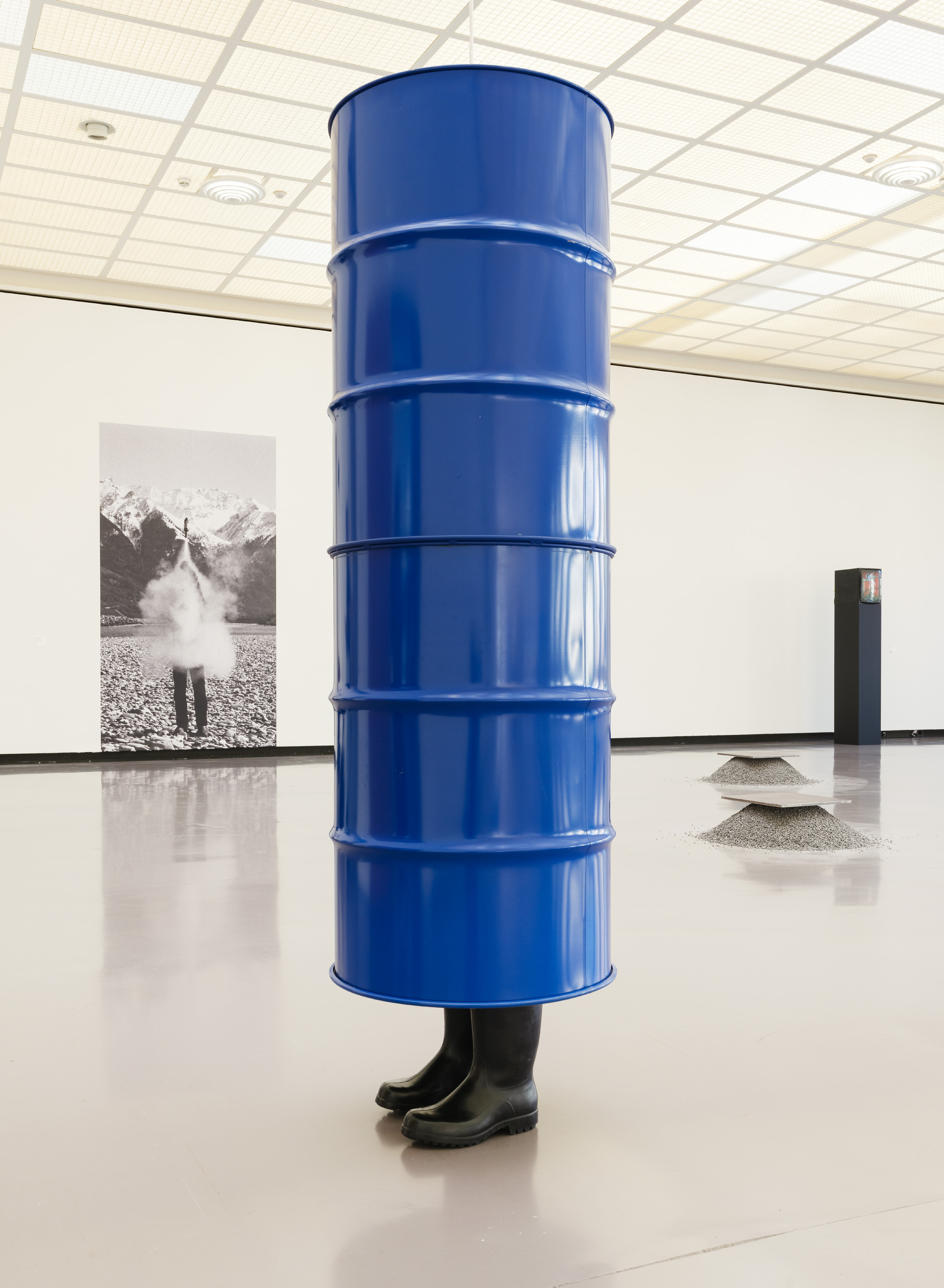 Installation view, 'Roman Signer', Kunsthaus Zürich, Switzerland