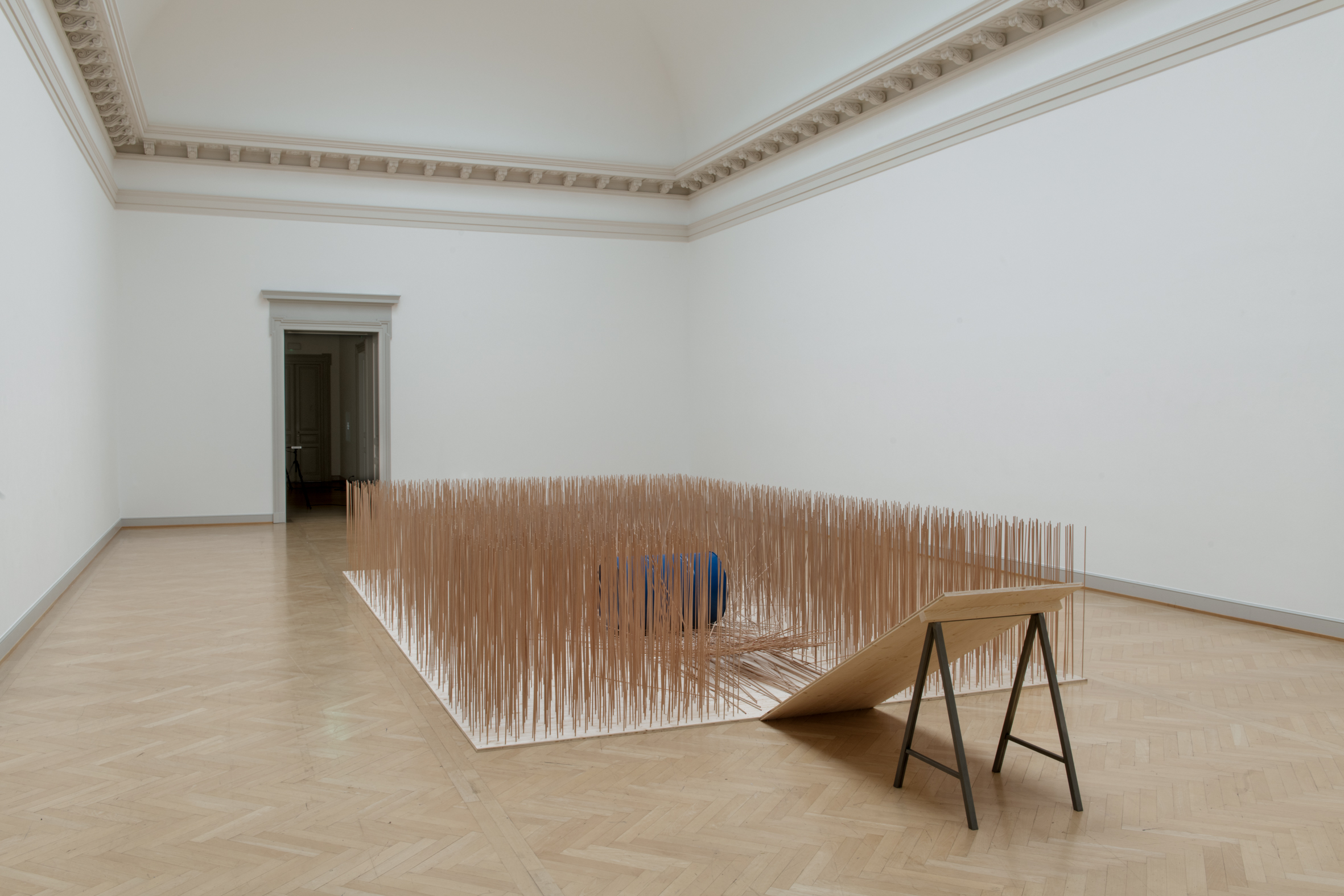 Installation view, 'Roman Signer. Spuren', Kunstmuseum St. Gallen, Switzerland