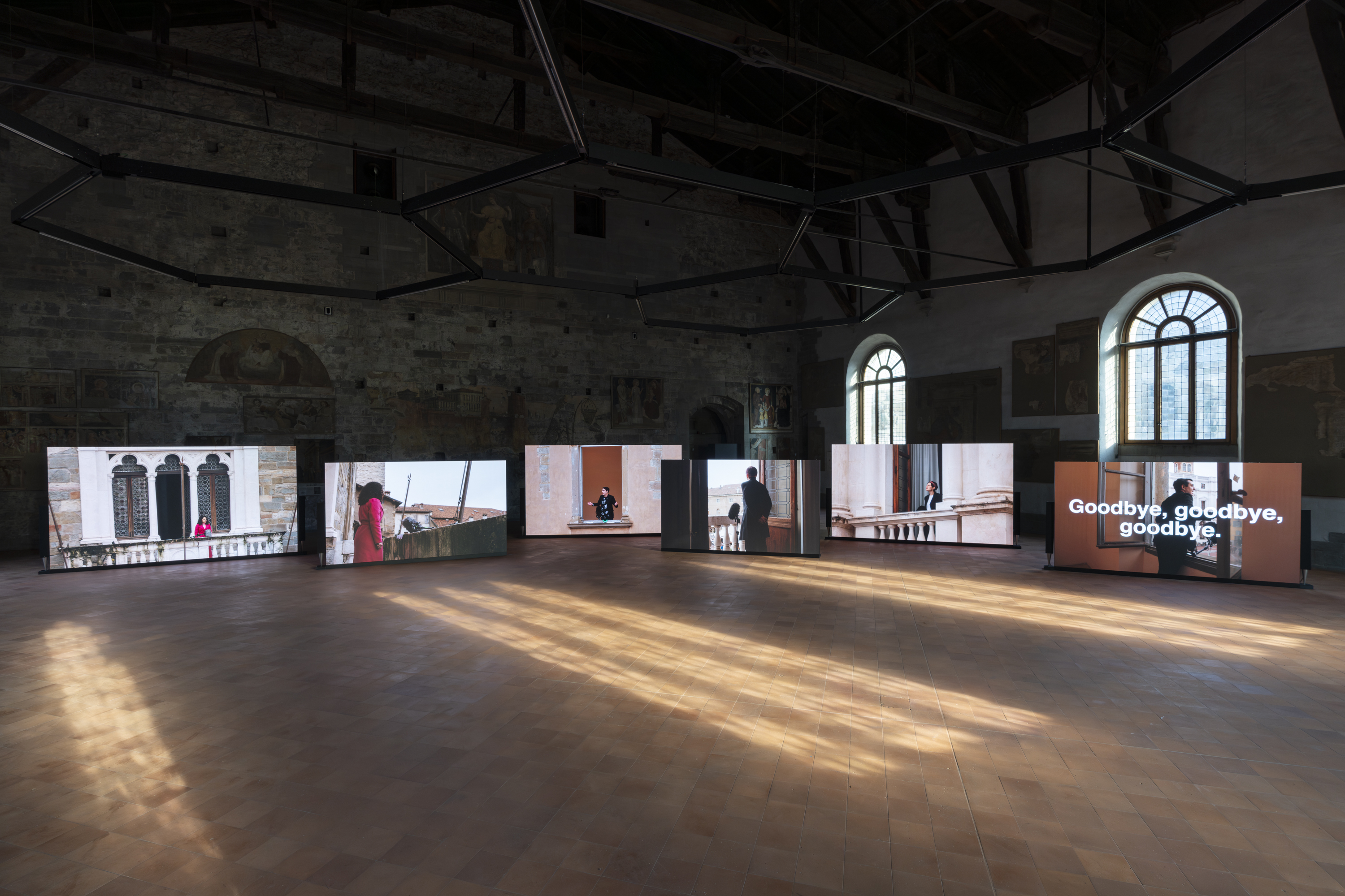 Installation view, 'Sonia Boyce. Benevolence', GAMeC / Palazzo della Ragione, Bergamo, Italy, 2024 