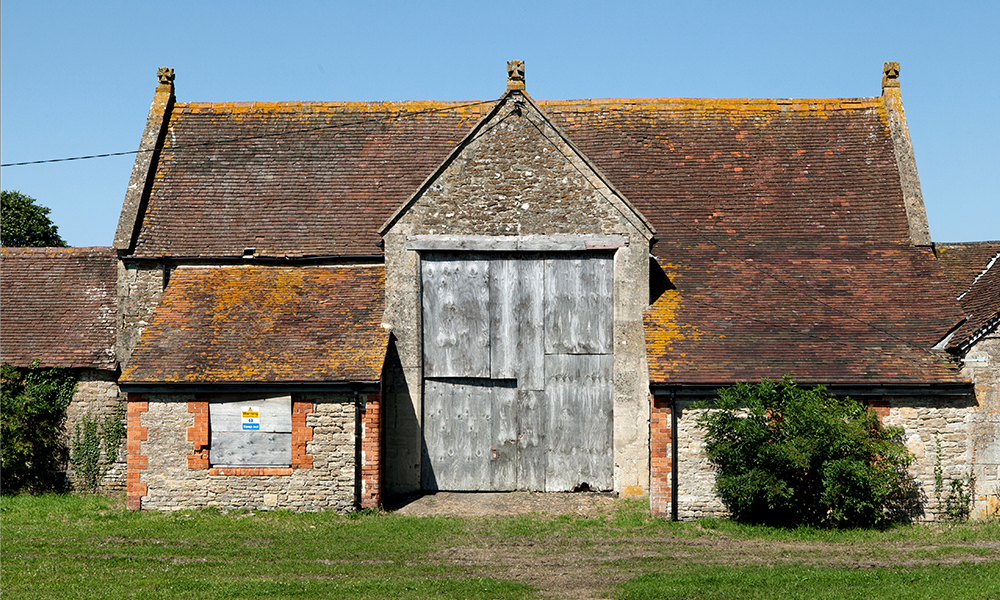 The Threshing Barn, before construction