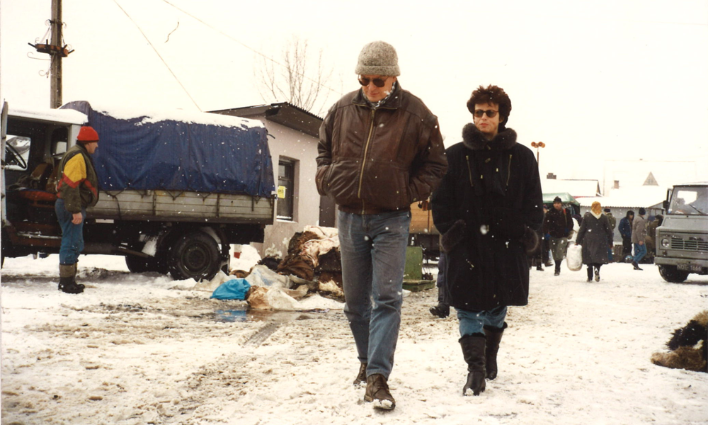 Ursula with Roman Signer, Nowy Targ, Poland, 1993