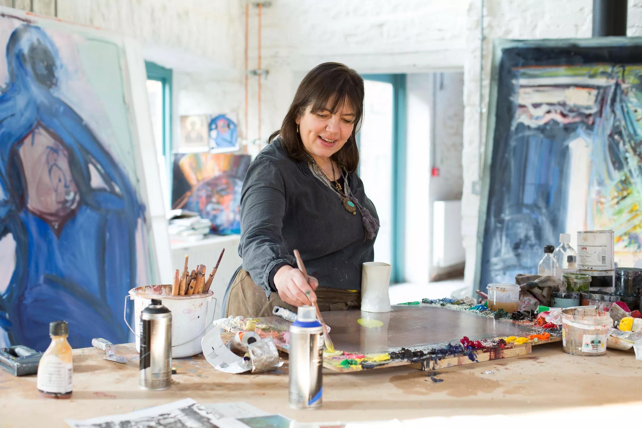 Hero image for event titled Open Studio and Talk: Catherine Goodman