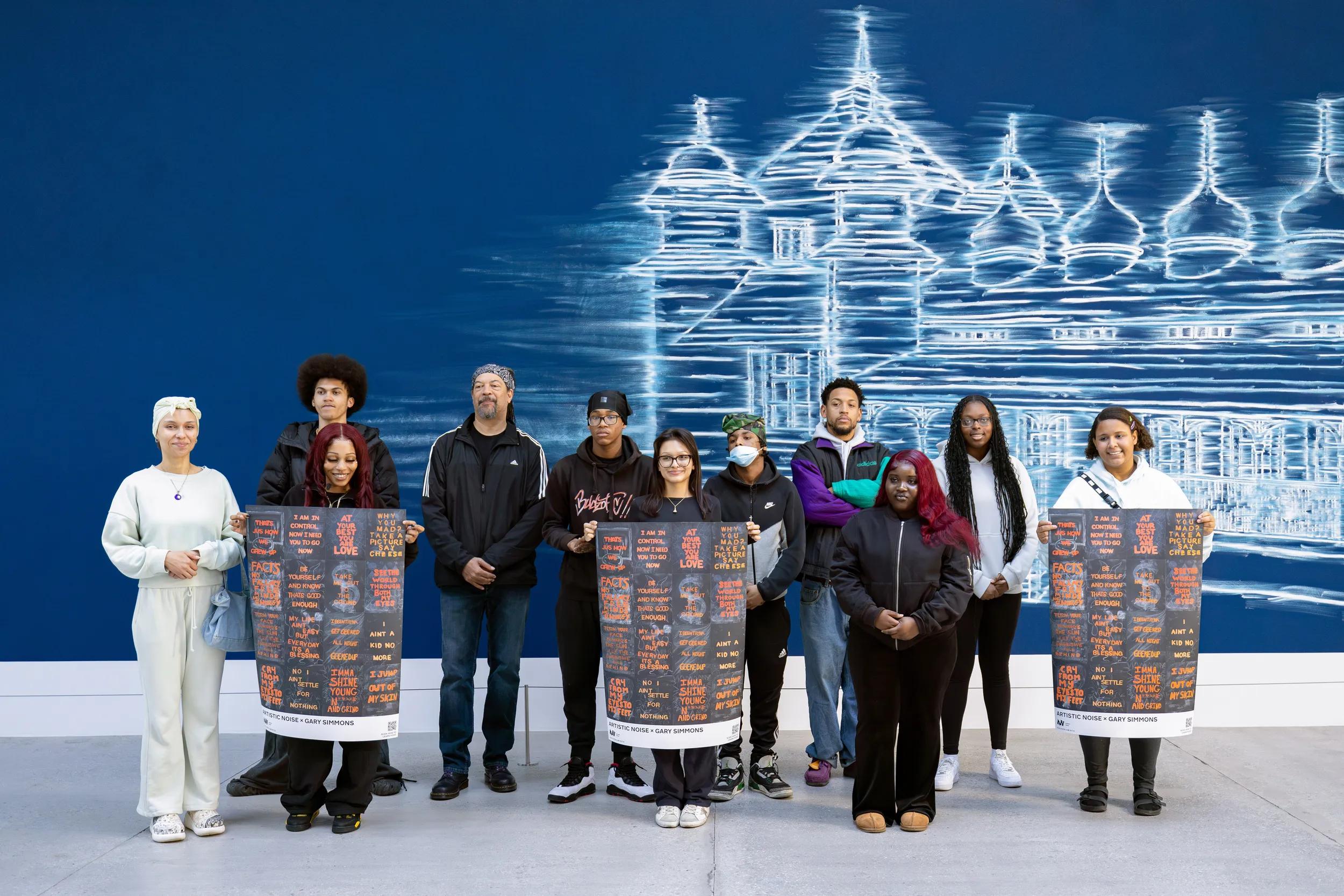 Hero image for article titled Gary Simmons Collaborates with Young Creatives from Artistic Noise in New York