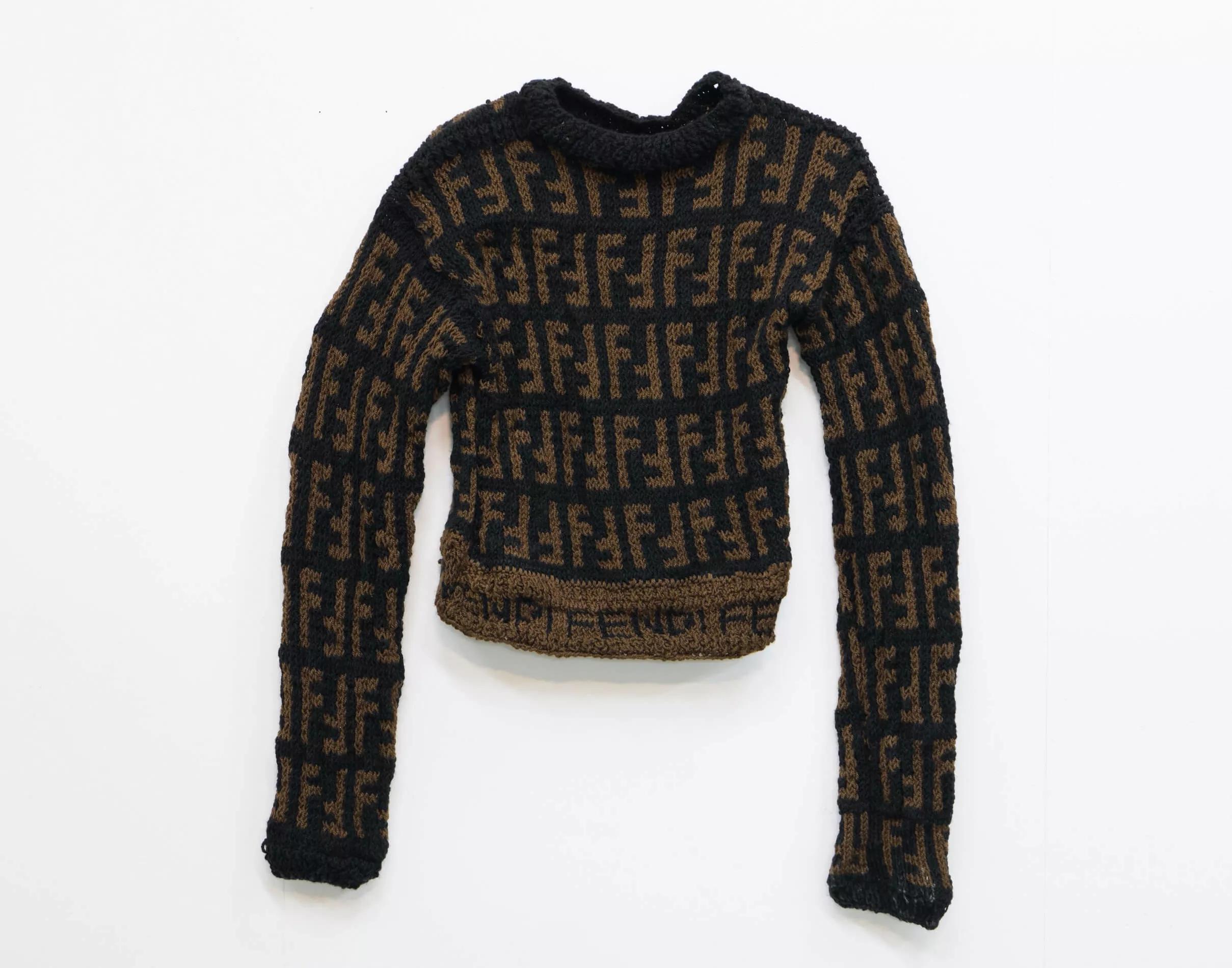 Image for exhibition titled hand-knitted sweater (FENDI)