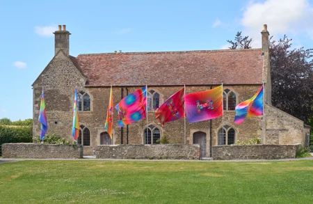 Thumbnail image for event called Artist Walkthrough: Jeffrey Gibson Flags