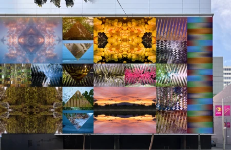 Thumbnail image for news titled Jeffrey Gibson Unveils Public Art Commission with ICA San Francisco