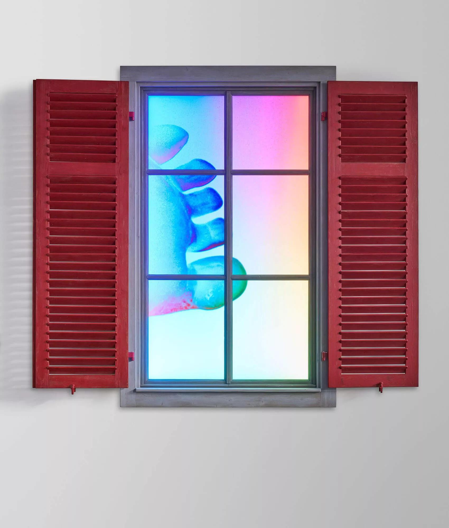 Thumbnail image for exhibition titled Peeping Freedom Shutters for Linda Malnati (Apollomat vertical screen PFS_A)