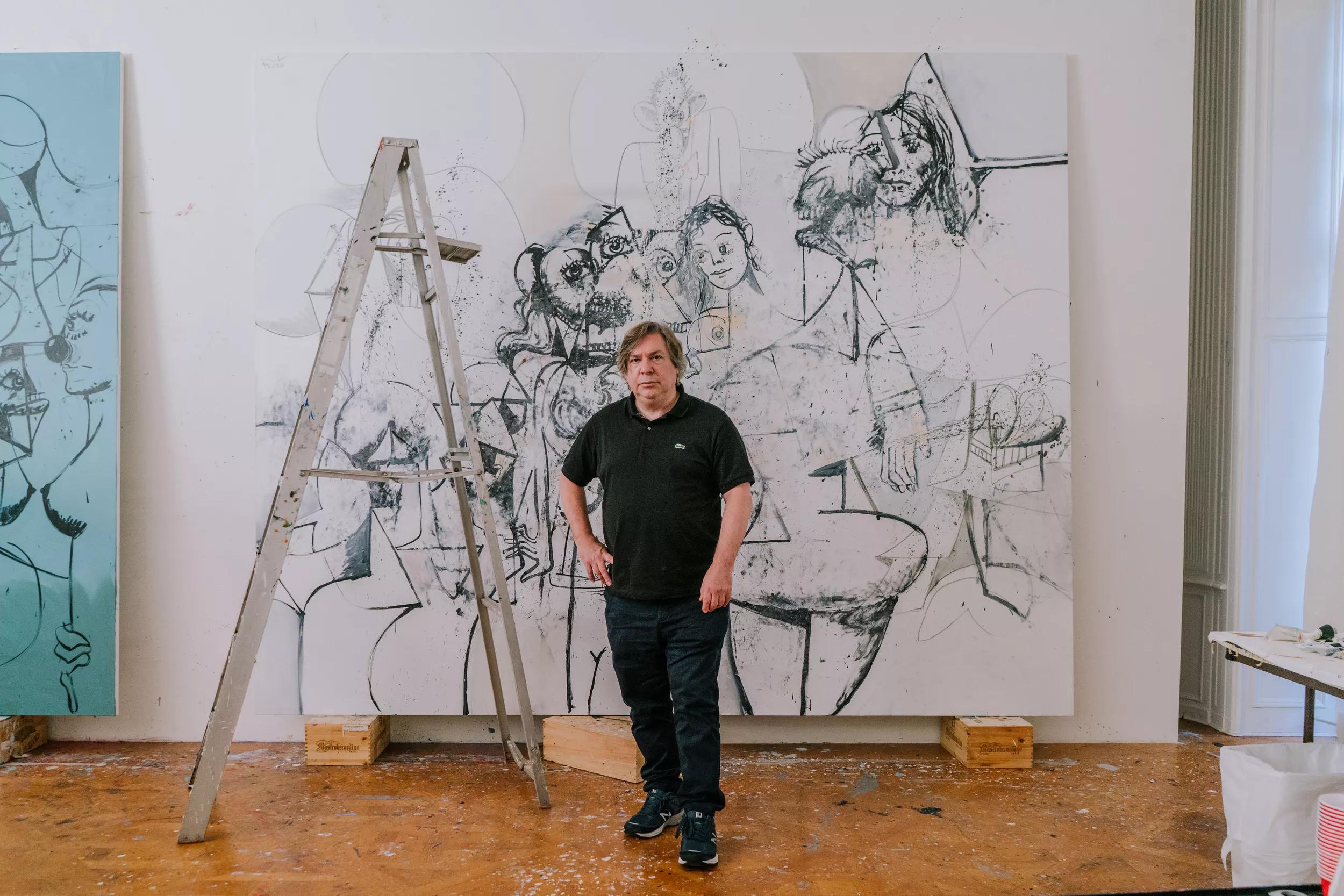 Hero image Ursula Hero titled George Condo: In the Studio