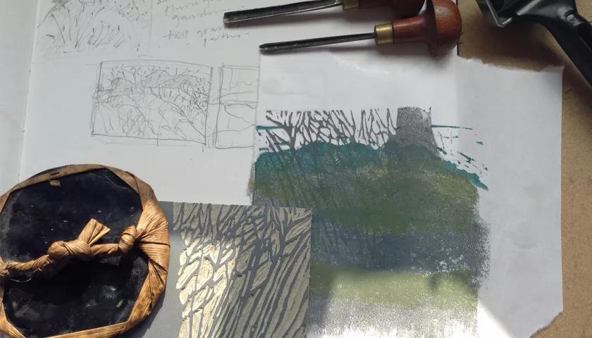 Hero image for event titled Somerset Autumn Workshop: Printing Without a Press