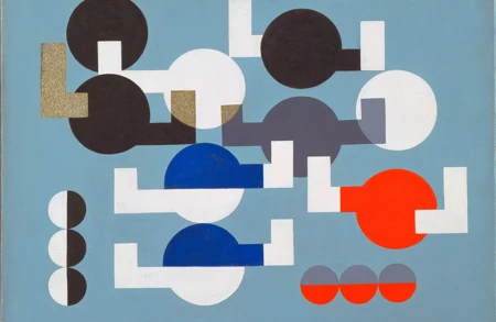 Taeuber-Arp-Composition-of-Circles-and-Overlapping-Angles