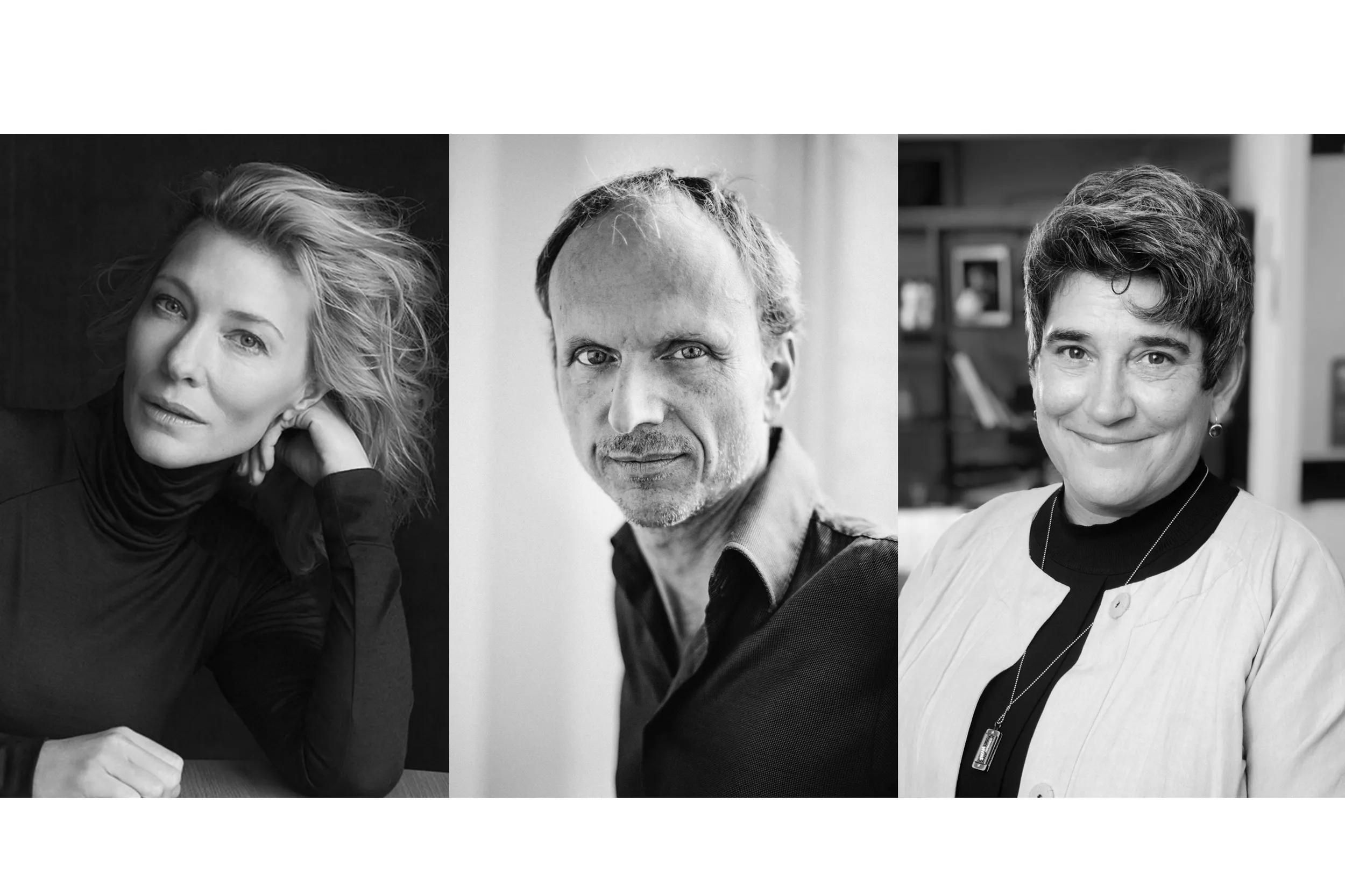 Hero image for event titled In Conversation: Julian Rosefeldt, Cate Blanchett, and Kristy Edmunds