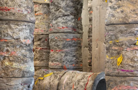 Thumbnail image for exhibition titled Phyllida Barlow<br>untitled: eleven columns; standing, fallen, broken