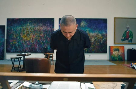 Thumbnail Image for Ursula Article titled Zeng Fanzhi: In the Studio
