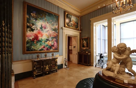 Thumbnail image for press titled Flora Yukhnovich is reimagining the Rococo at the Wallace Collection