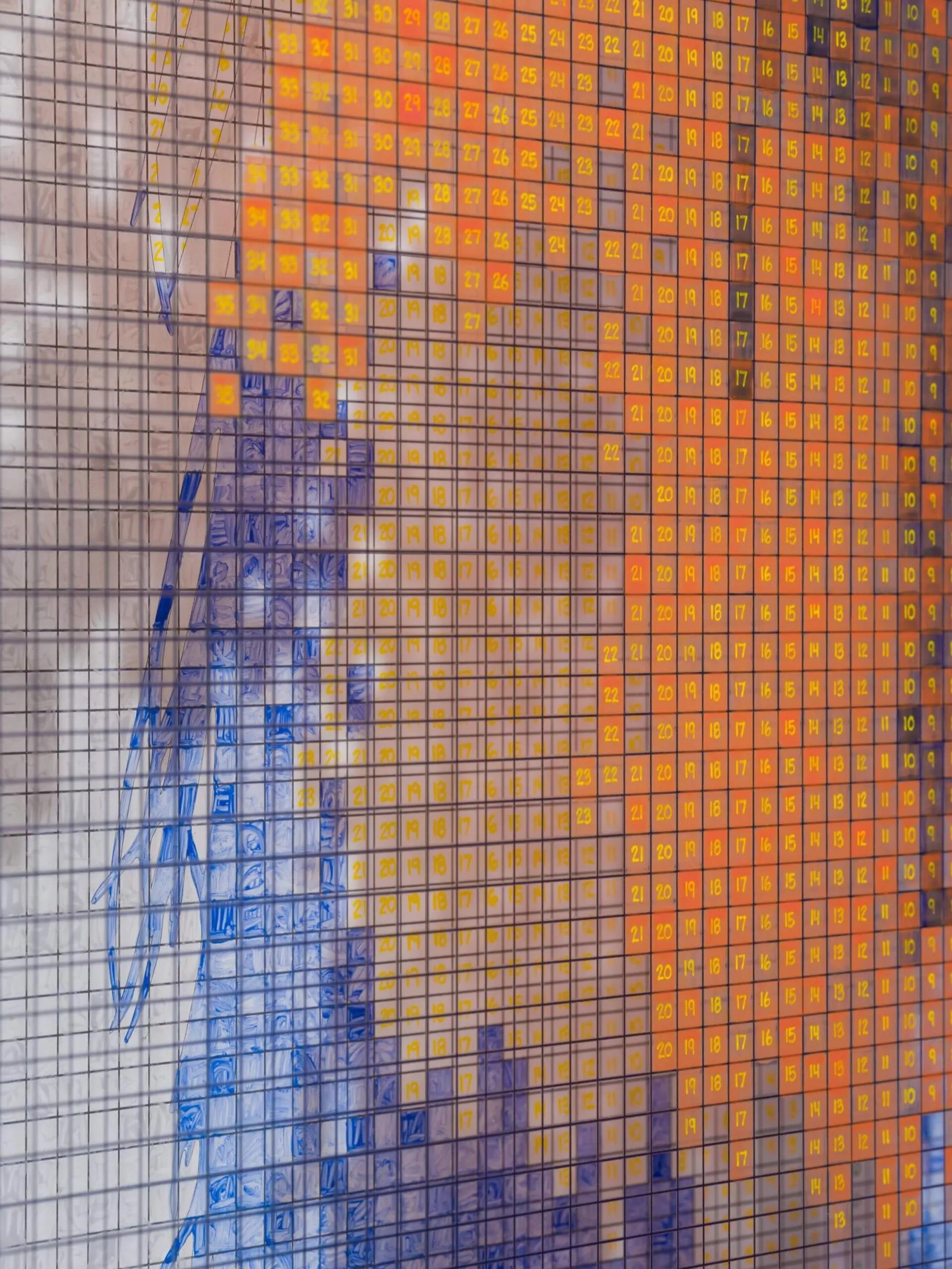 Thumbnail image for exhibition titled Numbers and Trees: Palm Canyon, Palm Trees Series 3, Tree #2