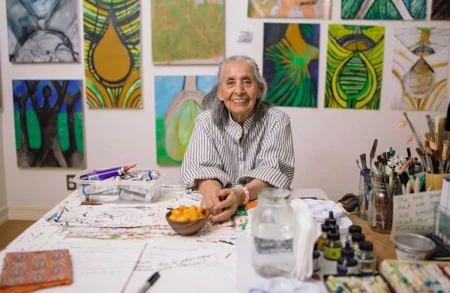 Thumbnail image for press titled Artist Luchita Hurtado Breaks Out at Age 99