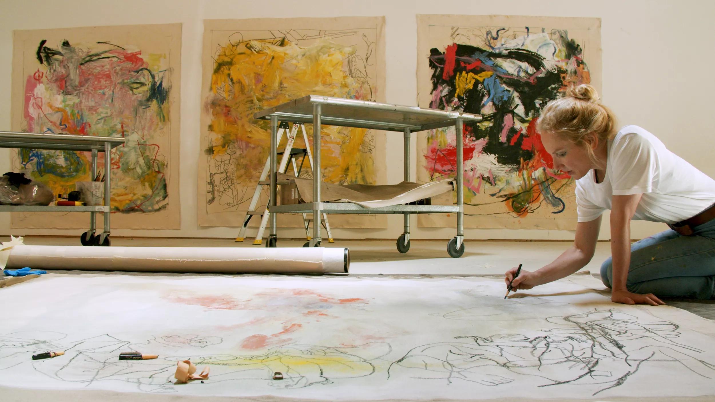 Hero image Ursula Hero titled Rita Ackermann: In the Studio
