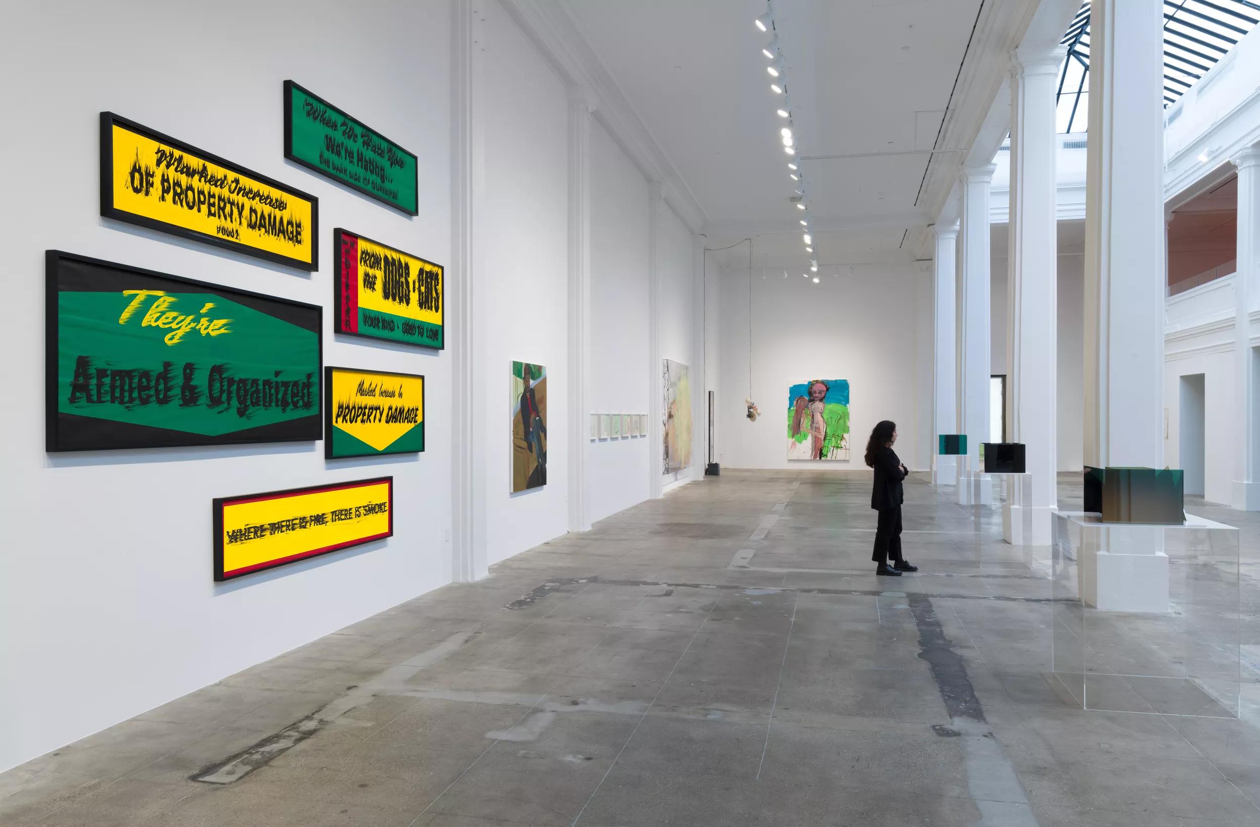 Installation view, ‘In Focus: LA Artists,’ Hauser & Wirth Downtown Los Angeles, 2021. Photo: Jeff McLane
