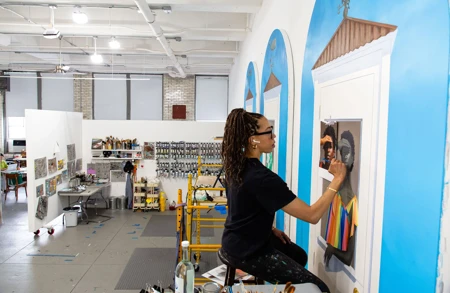 Thumbnail image for press titled Artist Amy Sherald: The 60 Minutes Interview