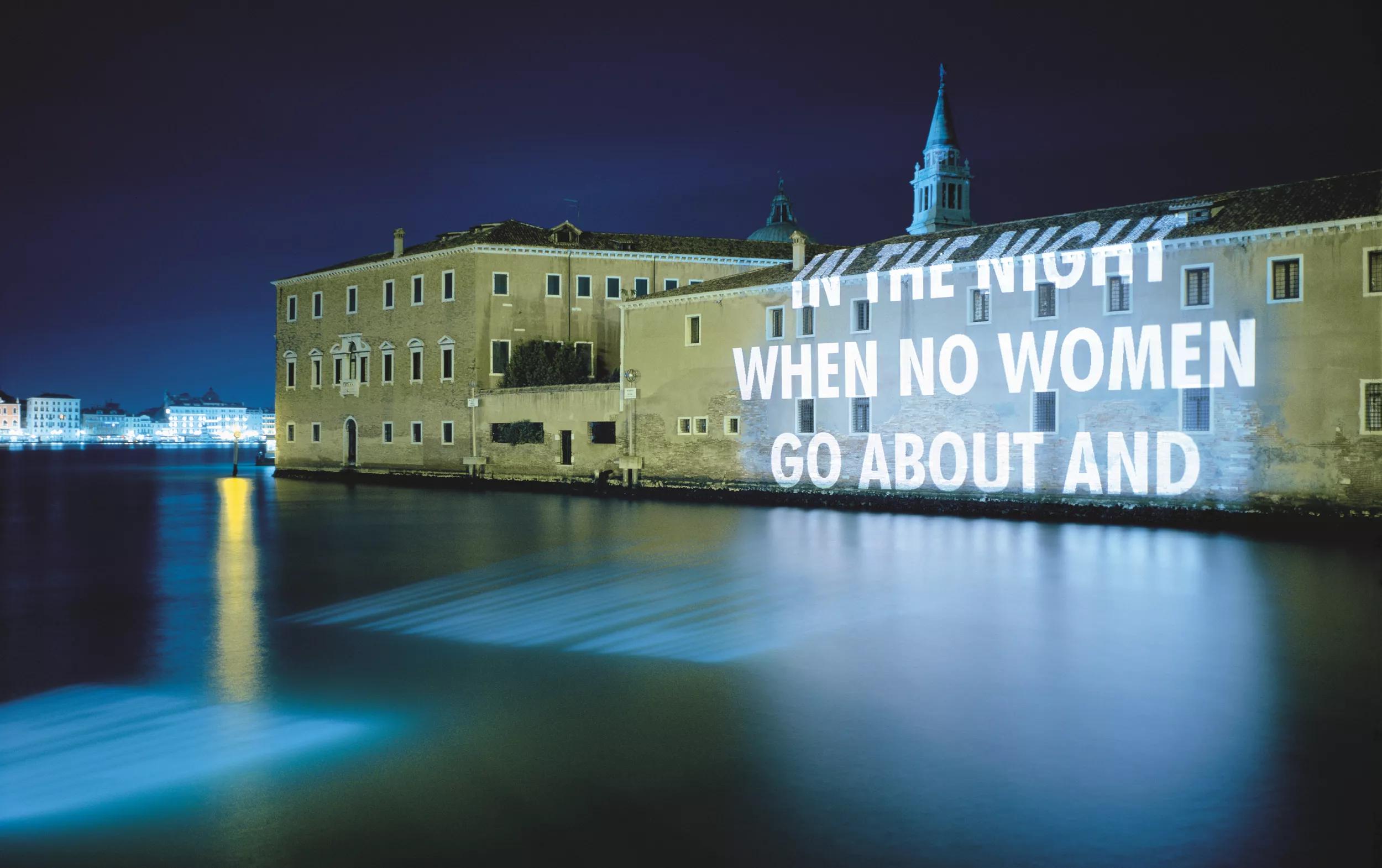 Hero image for article titled Jenny Holzer: Words of Conflict