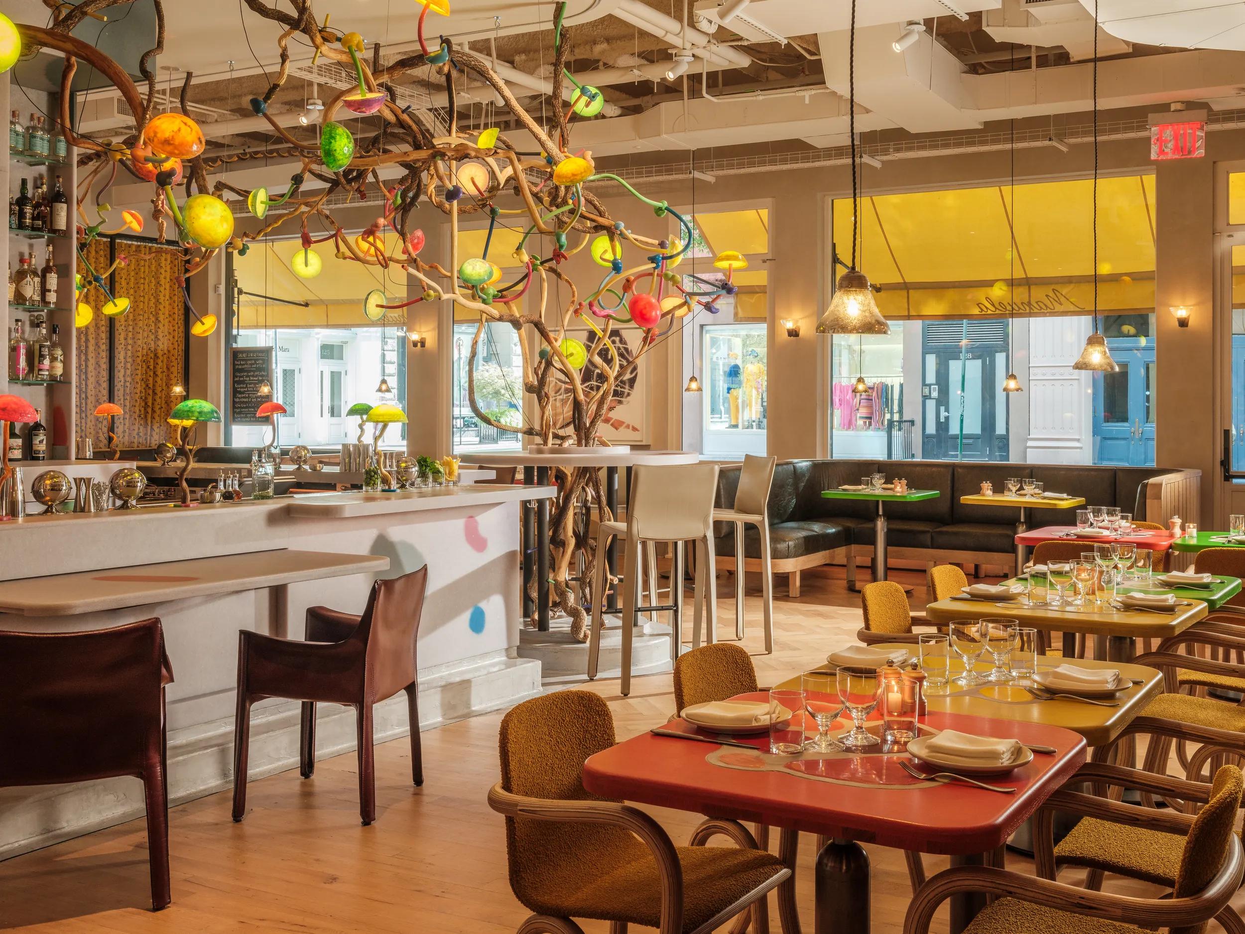 Hero image for article titled Manuela Restaurant Debuts Artist Interventions in New York’s SoHo