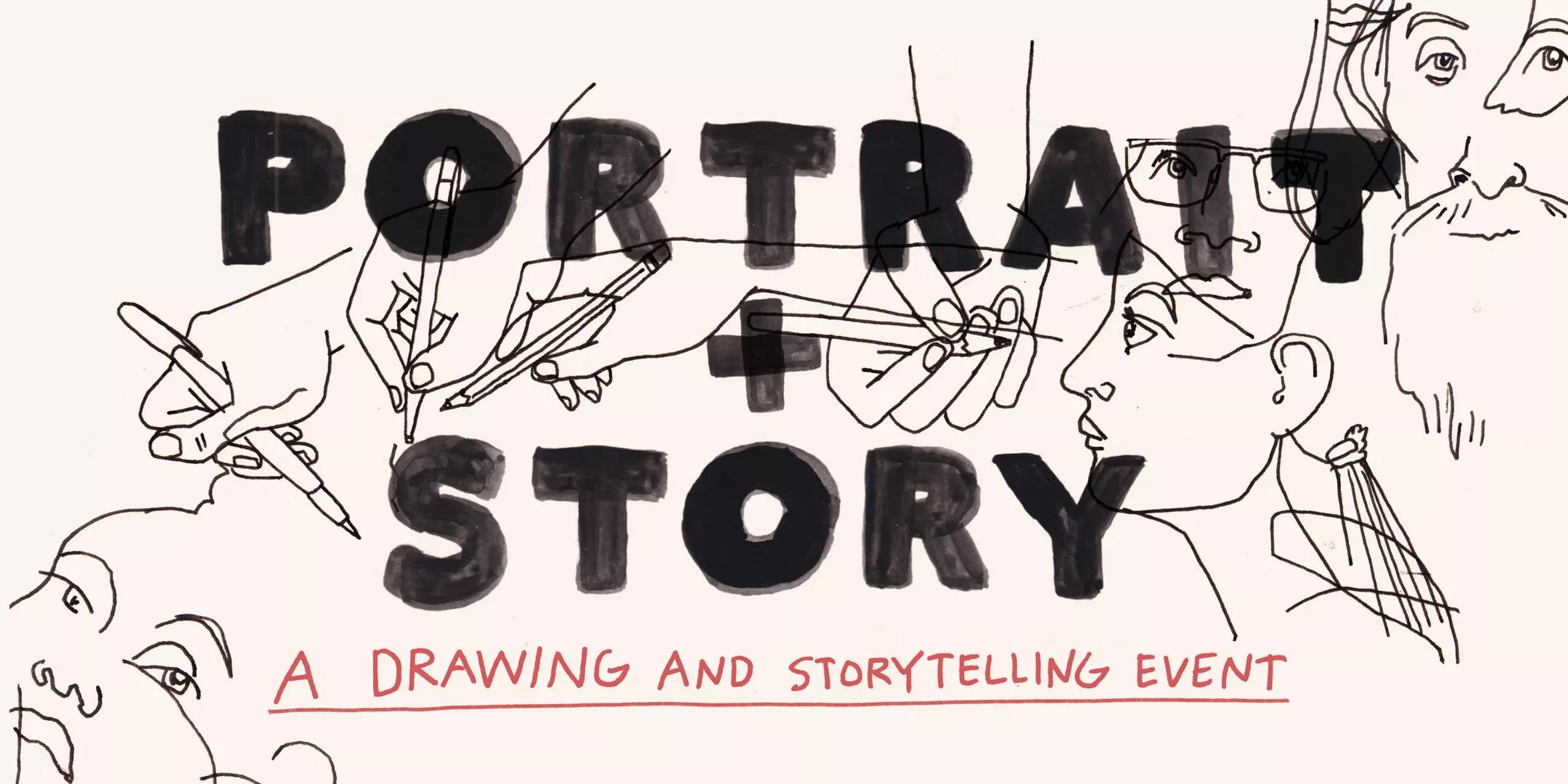 Hero image for event titled Drawing Together: Portrait + Story with Julia Rothman and Shaina Feinberg