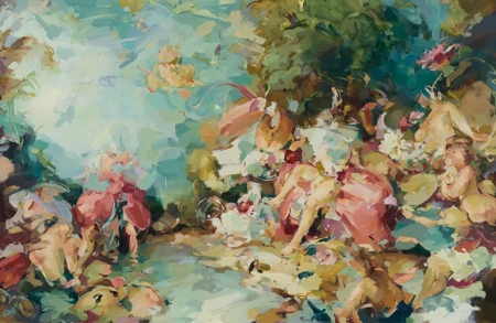 Thumbnail image for exhibition titled Flora Yukhnovich<br>Into the Woods