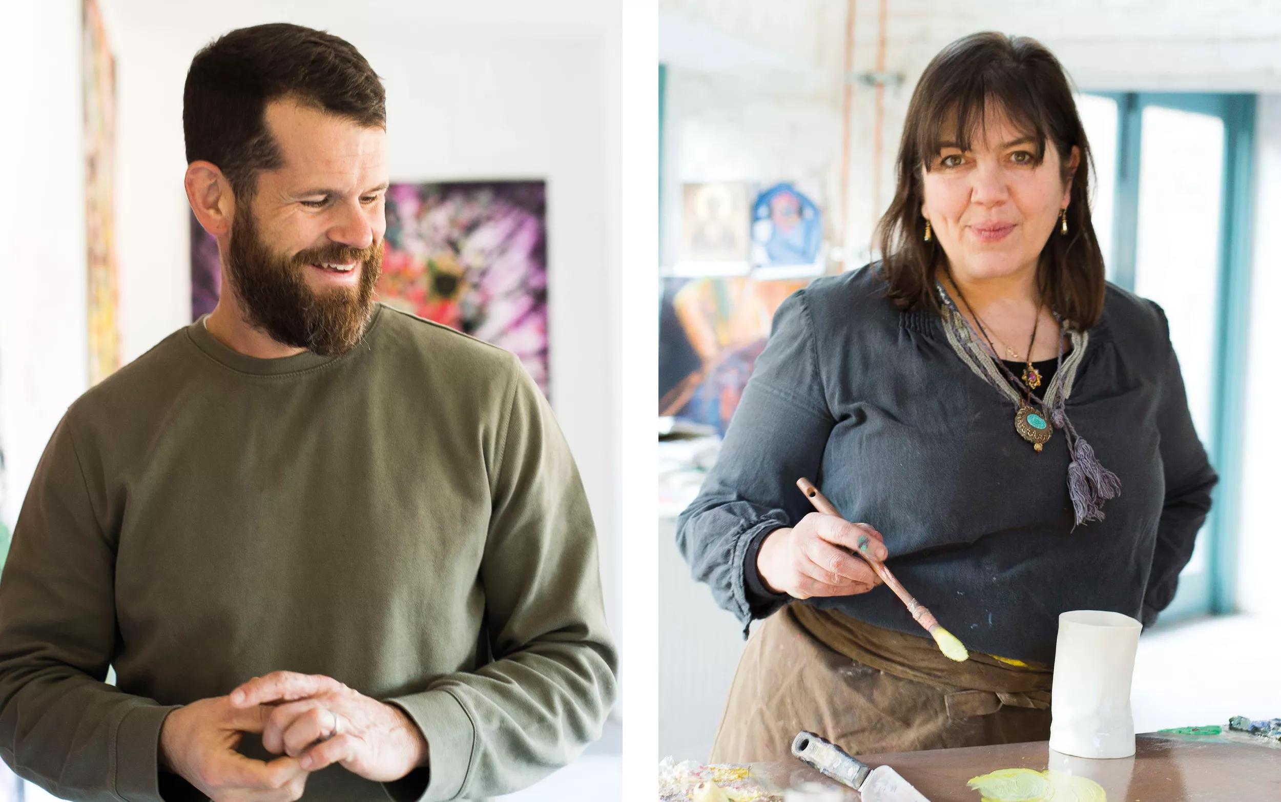 Hero image for event titled Meet the Artists: Matthew Day Jackson and Catherine Goodman