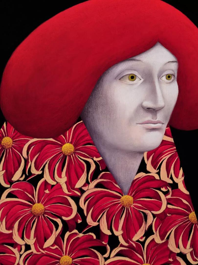 Thumbnail image for exhibition titled Portrait with Red Flowers