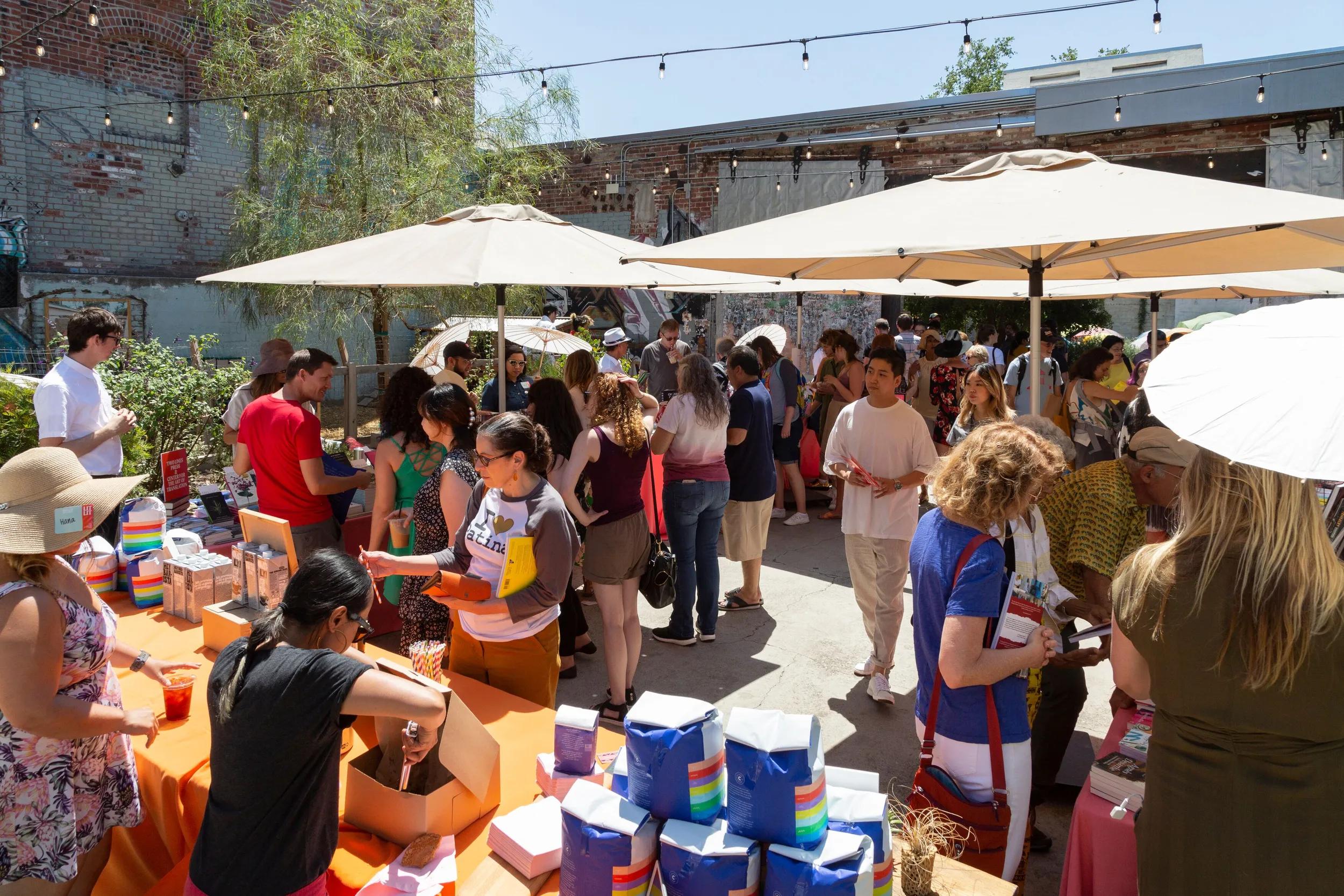 LITLIT: The Little Literary Fair. Cohosted by Los Angeles Review of Books and Hauser & Wirth Publishers, Hauser & Wirth Downtown Los Angeles, 2019. Photo: Noé Montes