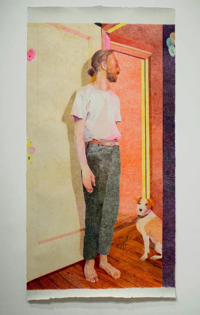 Thumbnail image for exhibition titled Doorway<br>(Janus ears and dog)