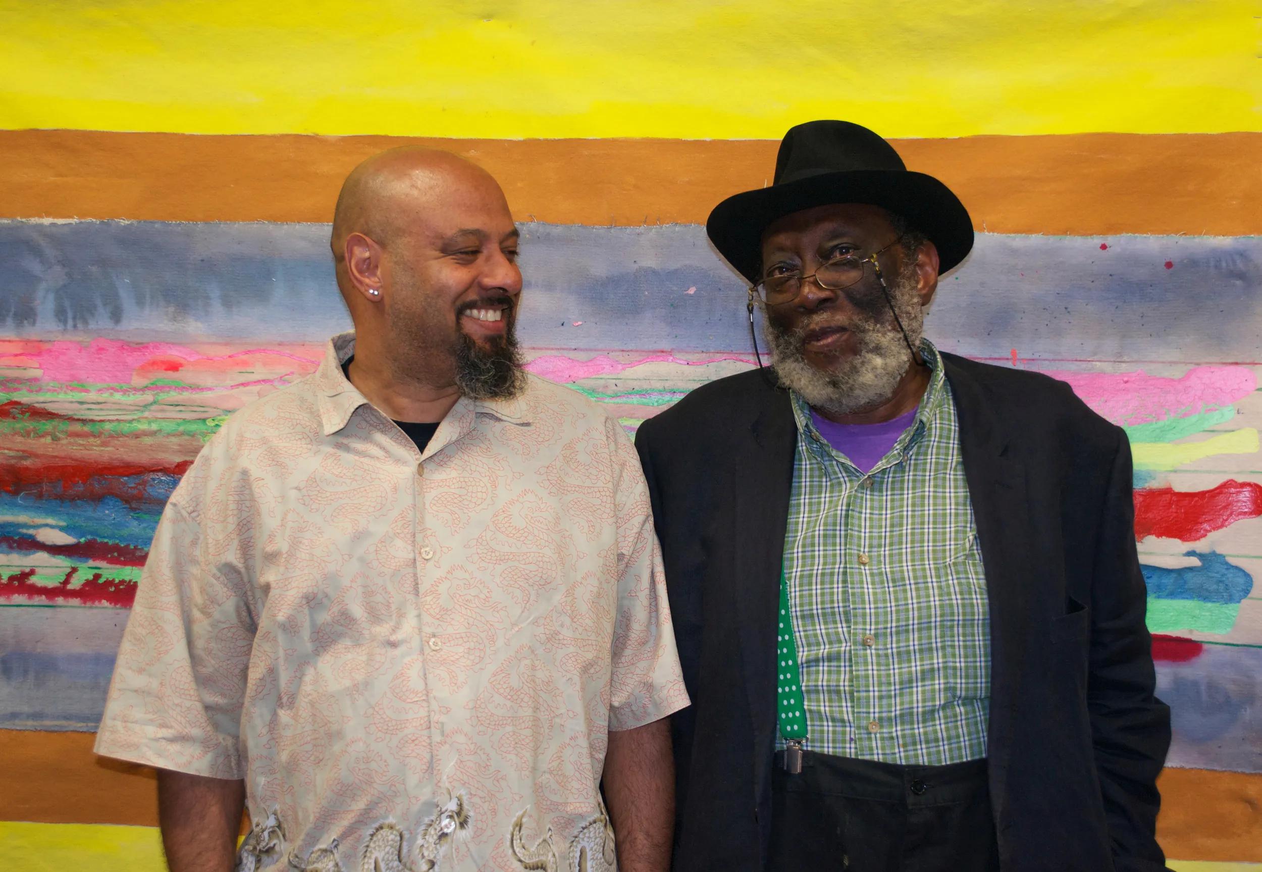 Hero image for event titled Guided Tour: ‘Frank Bowling. Like Water’ with Ben Bowling