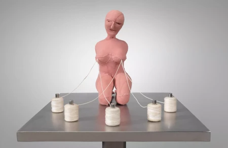 Thumbnail image for press titled Sex, stitches, and psychic wounds – Louise Bourgeois: The Woven Child Review