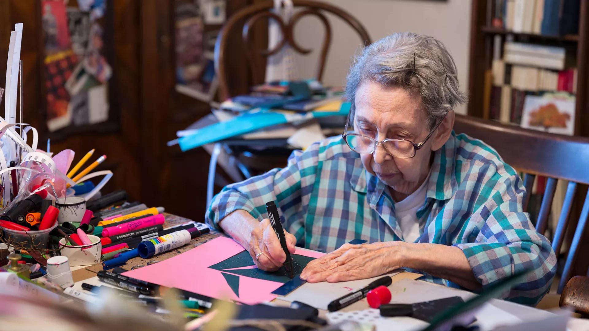 Hero image Ursula Hero titled Geta Brătescu: The Gesture, the Drawing