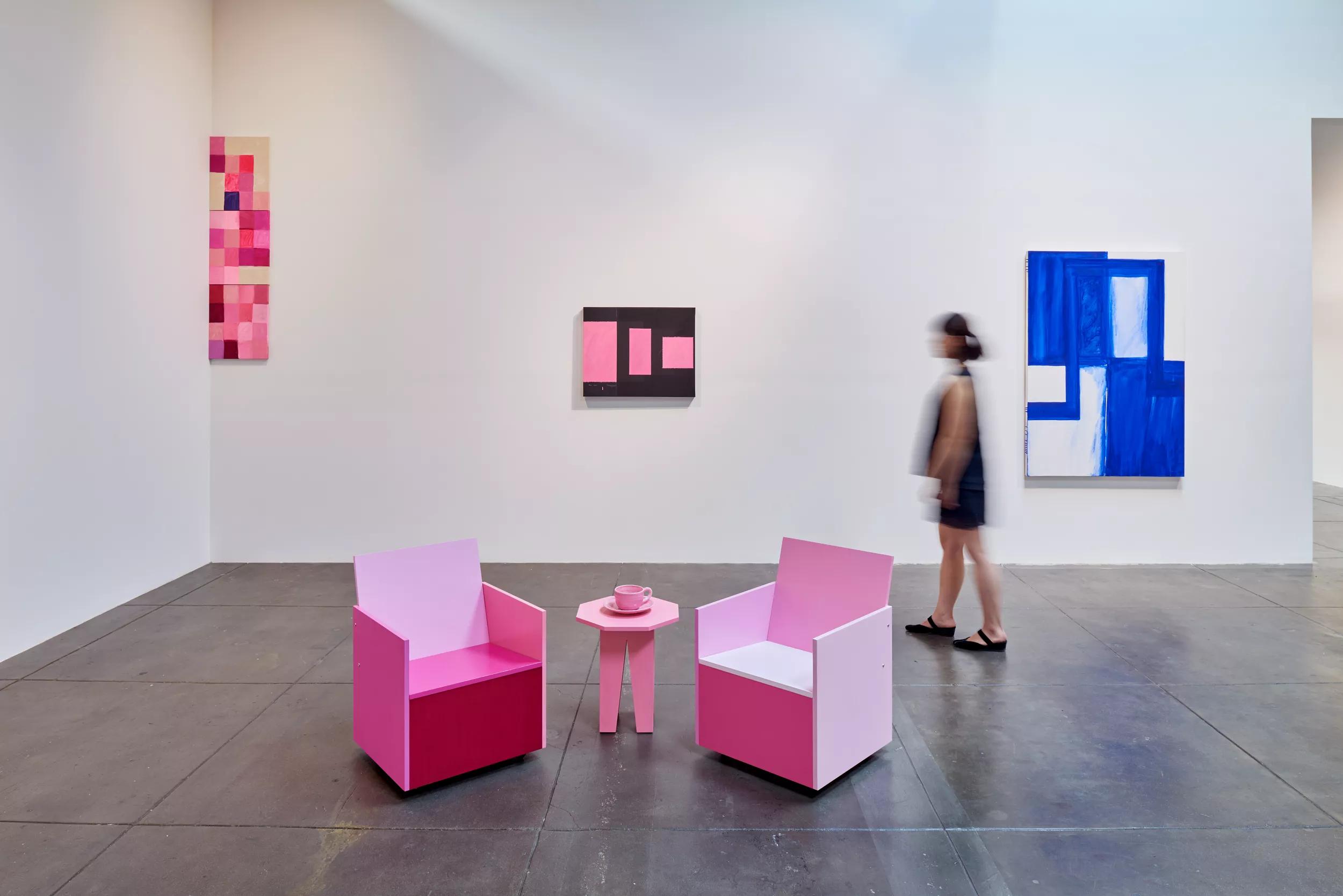 Hero image for event titled Exhibition Walkthrough of ‘Mary Heilmann. Memory Remix’ with Terry R. Myers