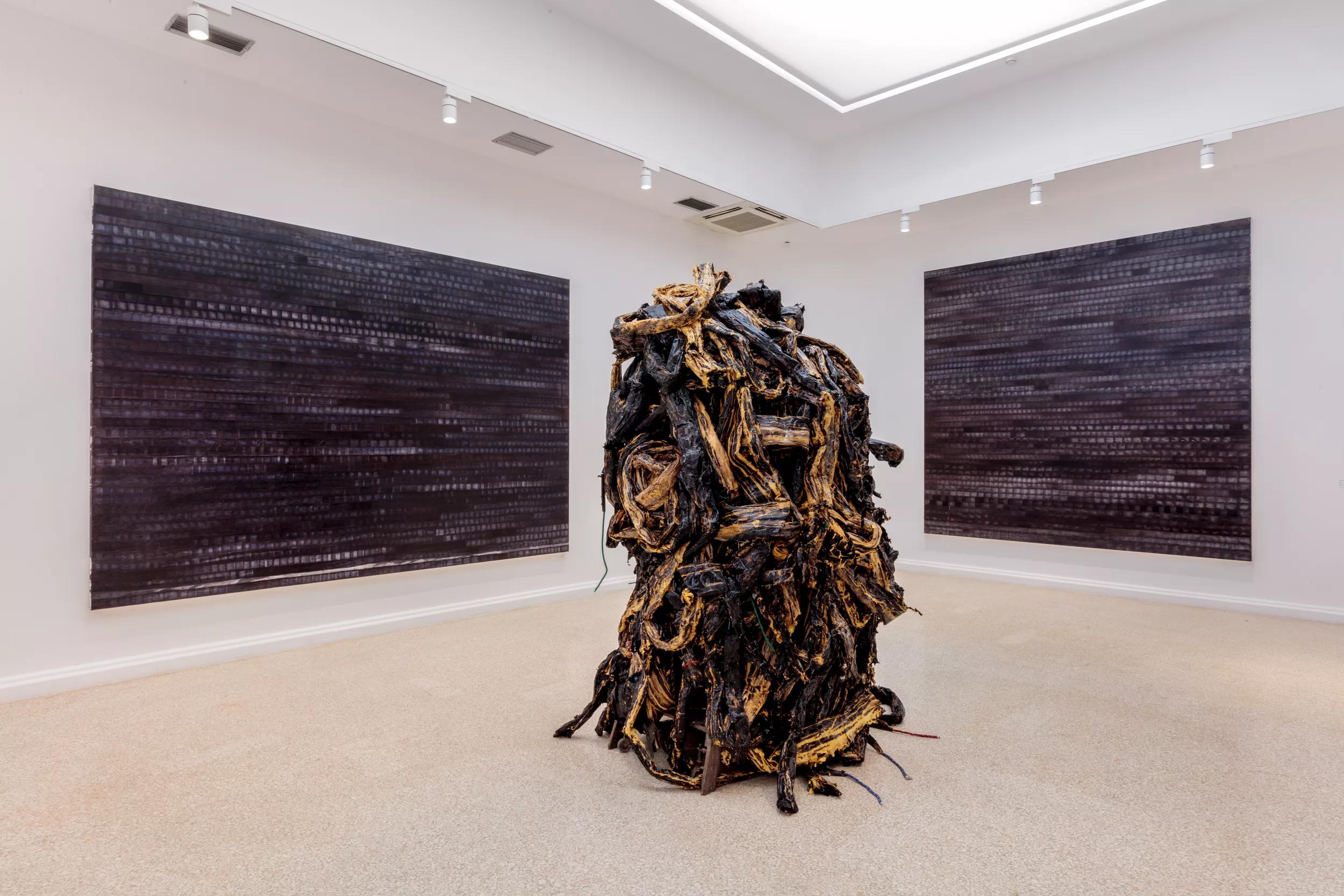 Hero image for article titled Mark Bradford at the Venice Biennale reviewed by Artnet