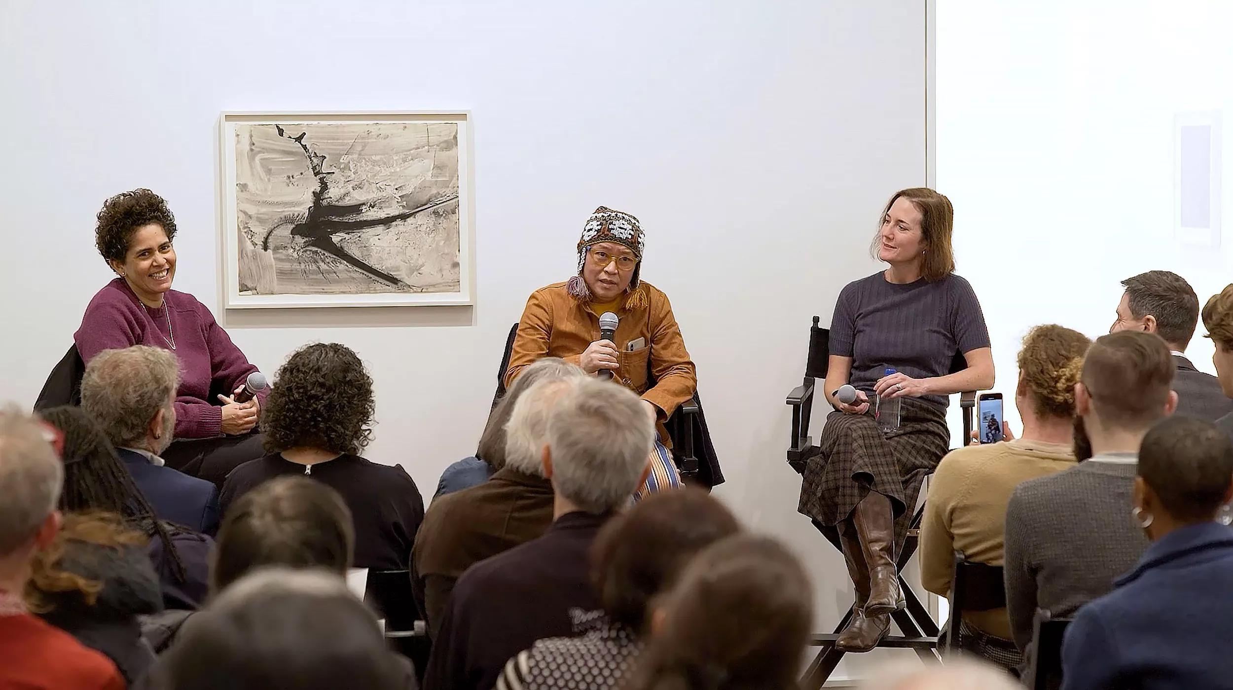Hero image Ursula Hero titled In Conversation: ‘Jack Whitten. Transitional Space. A Drawing Survey.’ with Phong Bui, Kelly Baum, and Julie Mehretu